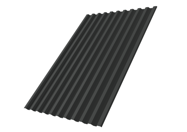 Профнастил С21R 0,5 Satin Matt TX RAL 7016 антрацитово-серый