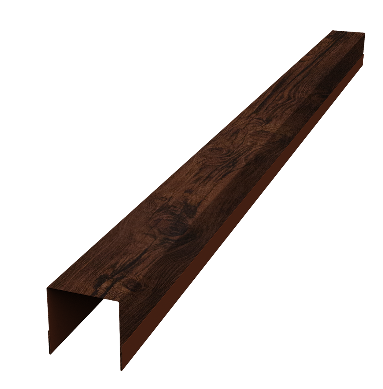 Планка вертикальная обратная для забора жалюзи Palermo 0,45 Print Elite Cherry Wood TwinColor (2м)