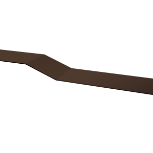 Планка крепежная фальц 0,4 PE с пленкой RAL 8017 шоколад (3м)