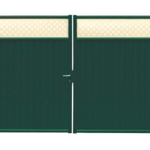 Ворота Estet Plus 2,4х3,6 RAL 6005/1014