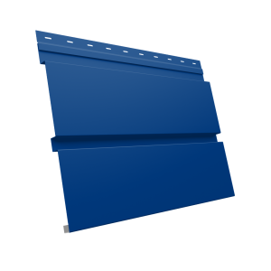 Софит металлический Квадро Брус без перфорации 0,45 PE с пленкой RAL 5002 ультрамариново-синий