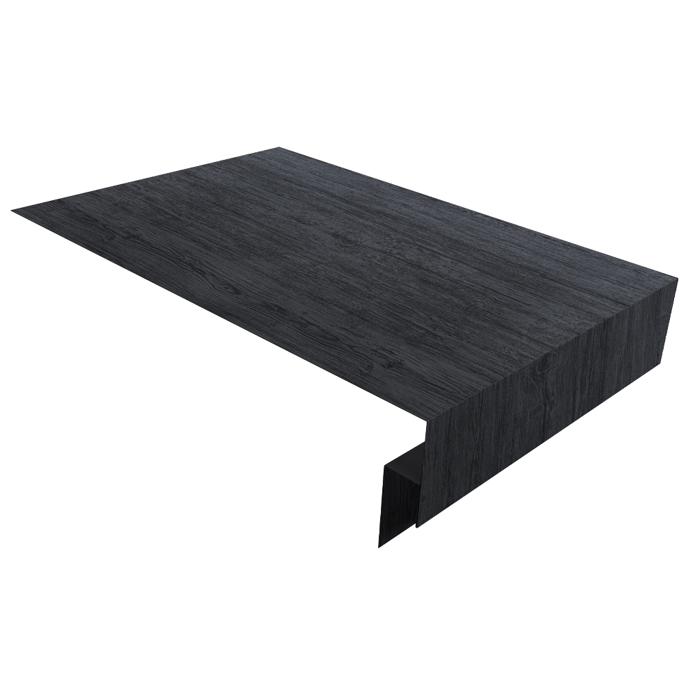 Планка околооконная сложная 250х50х12 (j-фаска) 0,45 Print Premium Grey Wood TwinColor (2м)