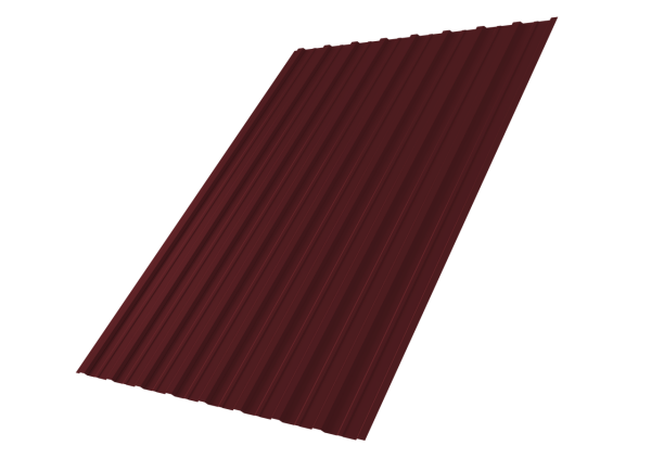 Профнастил С10A 0,5 Satin Matt RAL 3005 красное вино