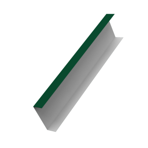 Декоративная накладка на столб универсальная 80х80 для забора жалюзи 0,45 Drap TX RAL 6005 зеленый мох (3м)