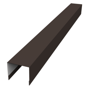 Стойка боковая крепежная для забора жалюзи Palermo 0,5 Velur X RR 32 темно-коричневый (2м)