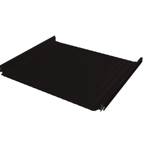 Кликфальц Pro Gofr Grand Line 0,45 Drap TR с пленкой на замках RAL 9005 черный