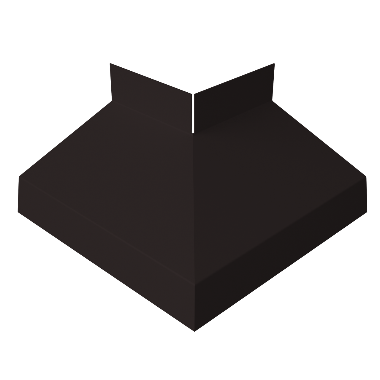 Угол отлива внешний 70 0,45 Drap с пленкой RAL 9005 черный