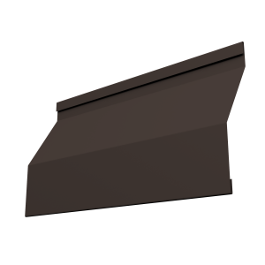 Ламель забора жалюзи Milan Slim 0,45 PE-Double с пленкой RR 32 темно-коричневый