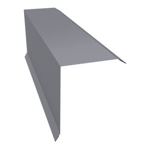 Планка торцевая 150х100 0,5 PE с пленкой RAL 7004 сигнальный серый (3м)