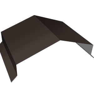 Парапетная крышка угольная 200мм 0,5 Satin Matt RR 32 темно-коричневый (3м)