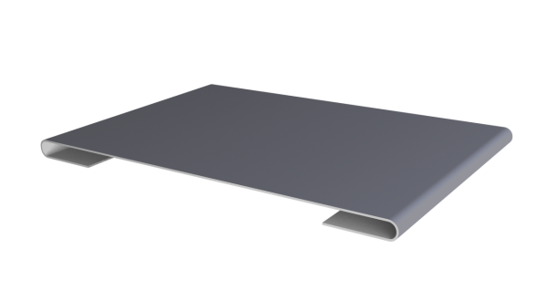 Планка стыковочная 0,5 Satin с пленкой RAL 7004 сигнальный серый (3м)