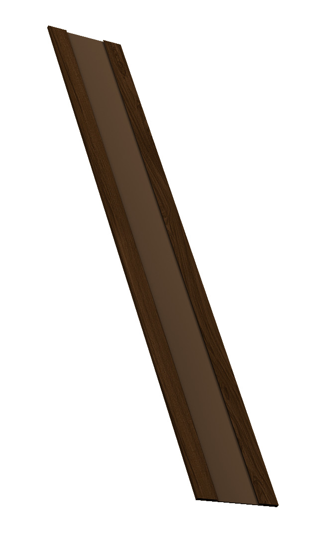 Крепежная планка жалюзи Milan, Milan Slim, Tokyo 0,45 Print Elite Choco Wood TwinColor (2м)