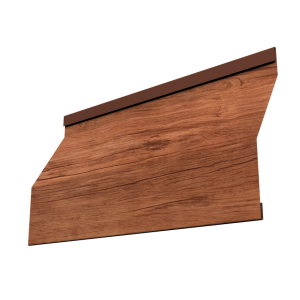 Ламель забора жалюзи Milan Slim 0,45 Print Premium с пленкой Rowan Wood Intense FTC