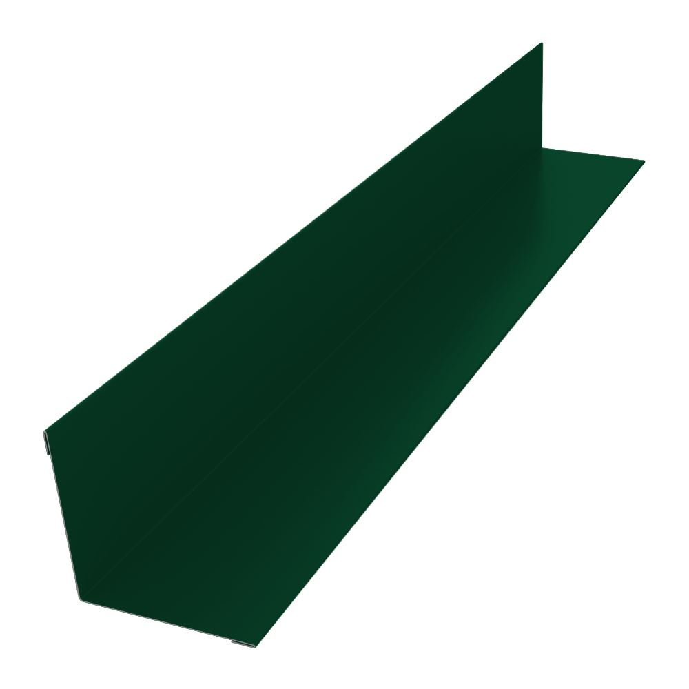 Угол внутренний 40х40 0,45 PE-Double с пленкой RAL 6005 зеленый мох (3м)
