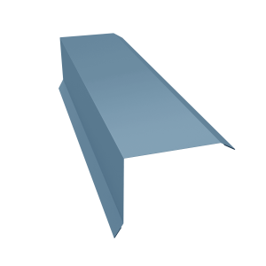 Планка торцевая 80х100 0,45 Drap TX RAL 5024 пастельно-синий (2м)