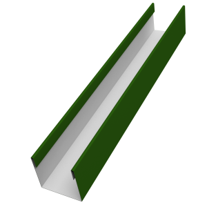 Стойка жалюзи Milan Slim 0,45 PE RAL 6002 лиственно-зеленый (3м)