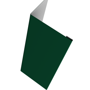 Нащельник (для калиток и ворот) 25х35 жалюзи Milan, Tokyo, Palermo 0,45 Drap TX RAL 6005 зеленый мох (L2,0)