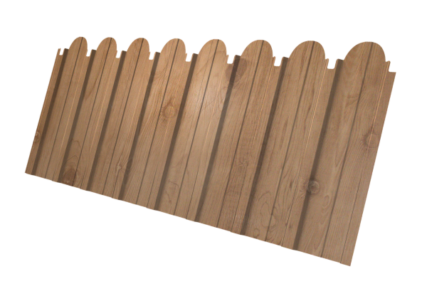 Профнастил C10A фигурный 0,45 Print Premium Pine Wood Fresh