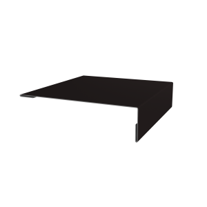 Планка мансардная 0,5 Satin Matt RAL 9005 черный (3м)