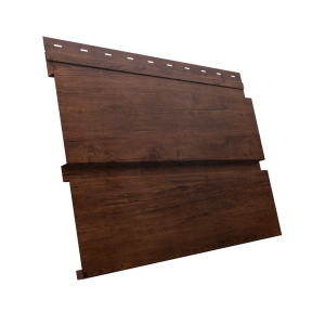 Софит металлический Квадро Брус без перфорации 0,45 Print Premium с пленкой Cherry Wood Fresh TwinColor