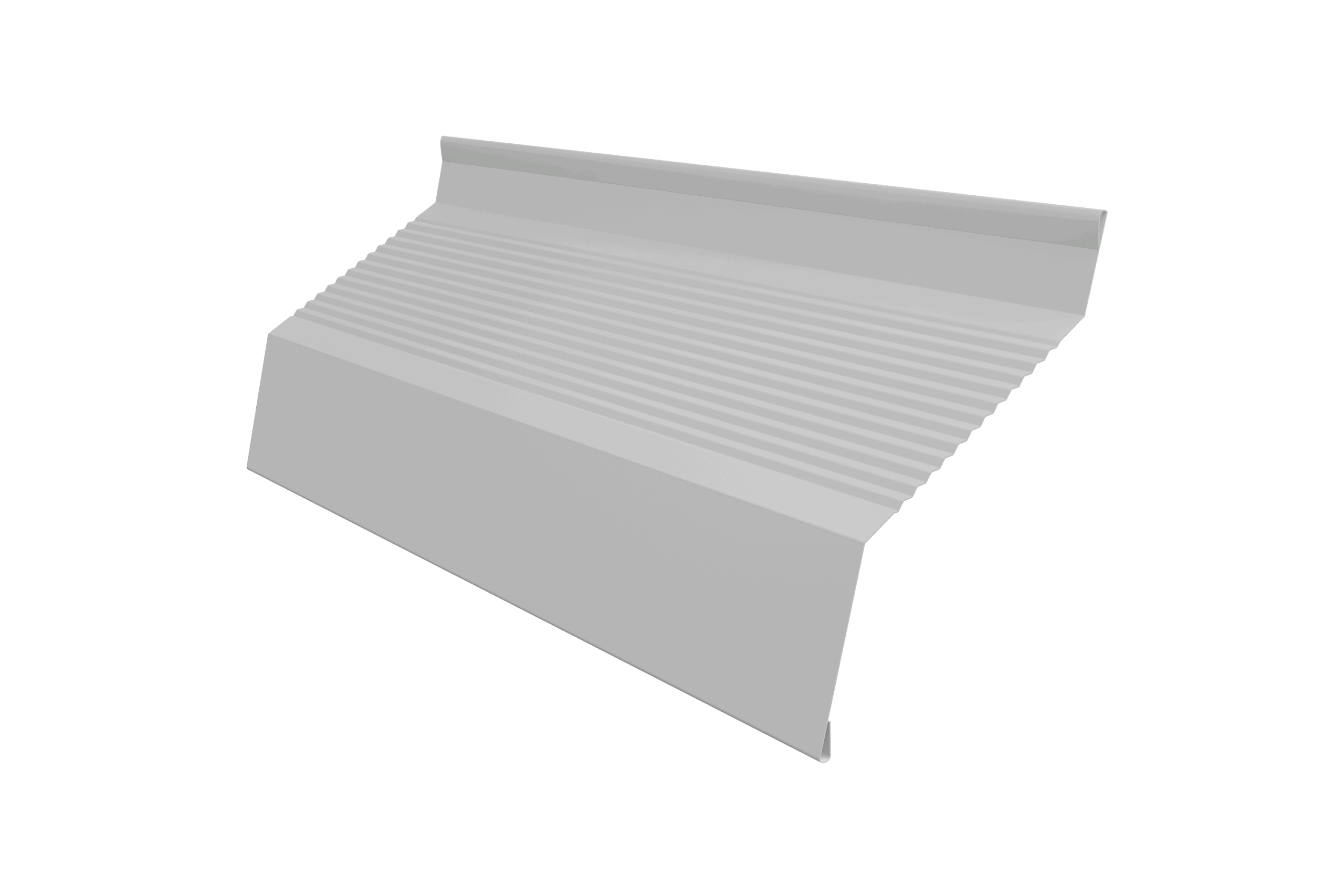 Ламель забора жалюзи Milan new gofr 0,45 Drap TX с пленкой RAL 7047 телегрей 4