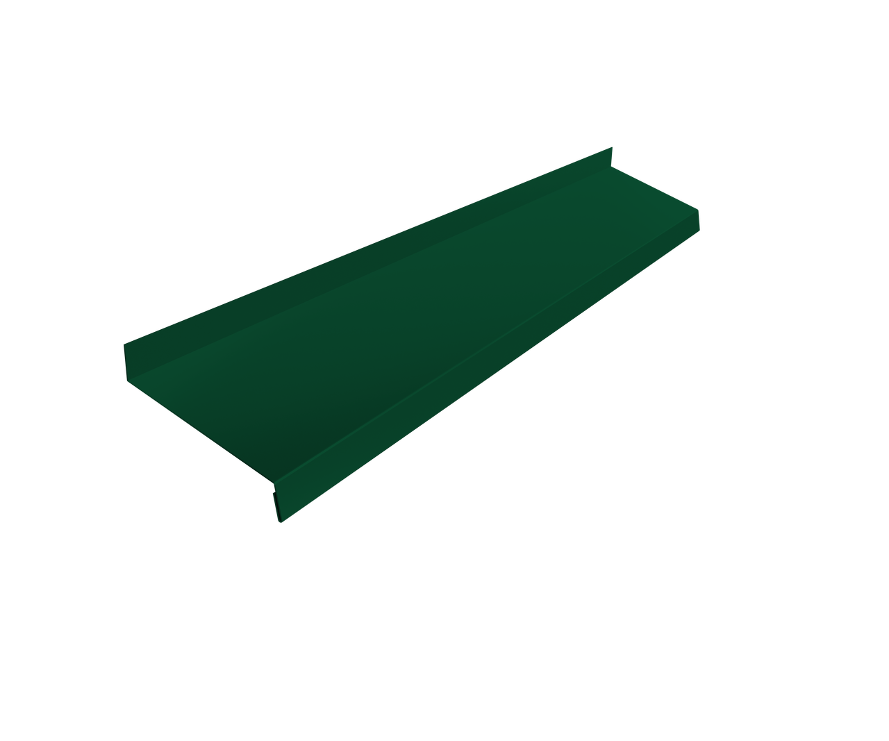 Отлив простой 100 0,5 Satin Matt RAL 6005 зеленый мох (2м)