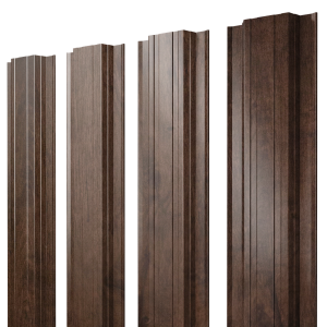 Штакетник Прямоугольный с прямым резом 0,4 Print Premium Antique Wood TwinColor