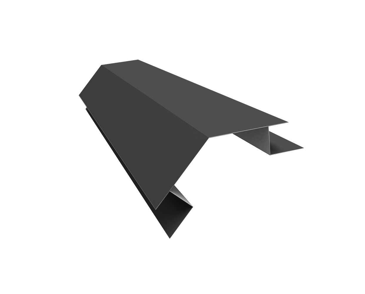 Планка угла внешнего сложного 135 градусов Блок-Хаус new Grand Line 0,5 PurLite Matt RAL 7016 антрацитово-серый (3м)