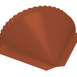 Заглушка малая конусная 0,5 PurLite Matt RAL 8004 терракота
