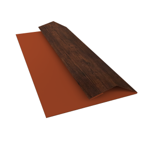 Планка финишная Блок-Хаус new Grand Line 0,45 Print Premium Cherry Wood Dark FTC (2м)