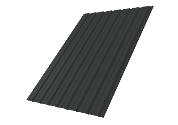Профнастил С10R 0,5 Satin Matt TX RAL 7016 антрацитово-серый