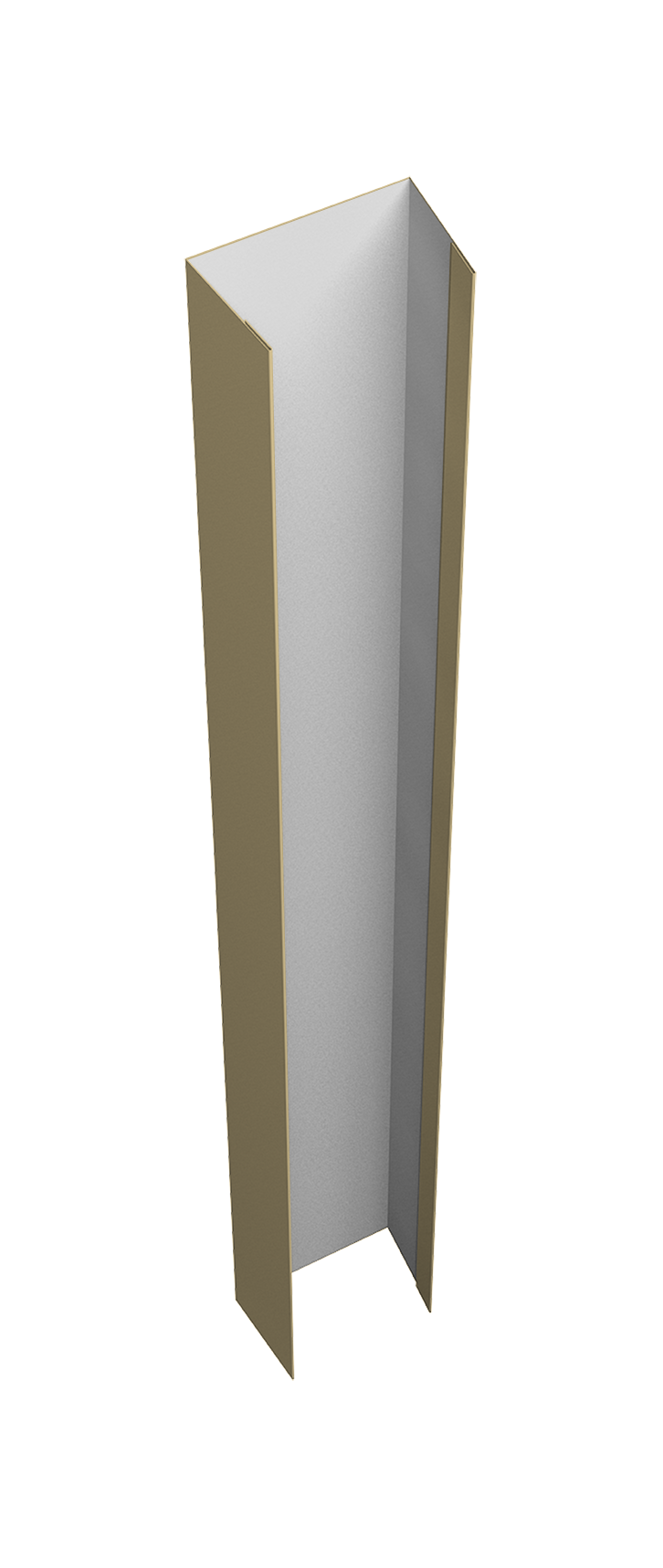 Крепежная планка верхняя Texas 0,45 PE RAL 1014 слоновая кость (3м)