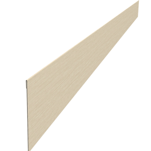 Ламель забора жалюзи Palermo стартовая/финишная для калиток и ворот 0,45 Print Elite Milky Wood TwinColor