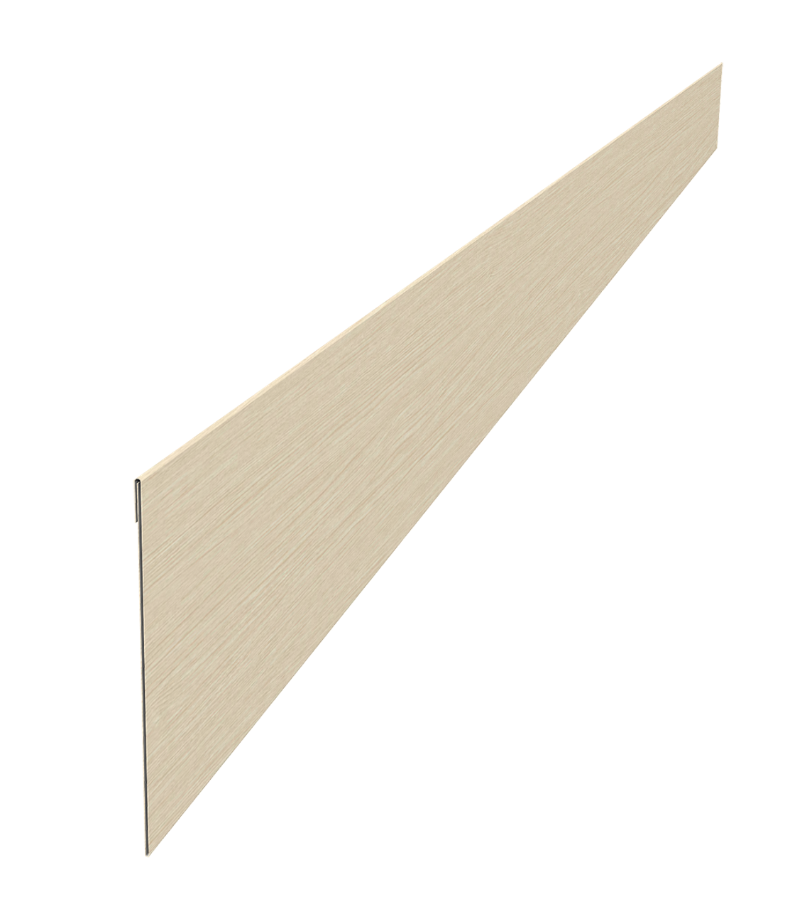 Ламель забора жалюзи Palermo стартовая/финишная для калиток и ворот 0,45 Print Elite Milky Wood TwinColor