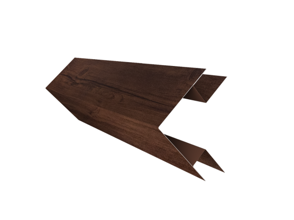 Планка угла внешнего сложного Блок-Хаус new Grand Line 0,4 Print Premium Cherry Wood Fresh TwinColor (3м)
