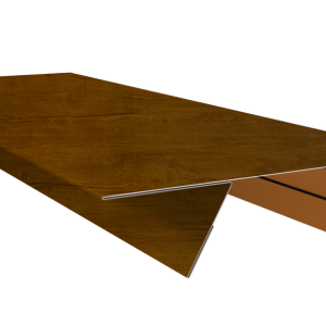 Планка стыковочная составная верхняя 0,45 Print Premium Golden Wood Intense FTC (2м)
