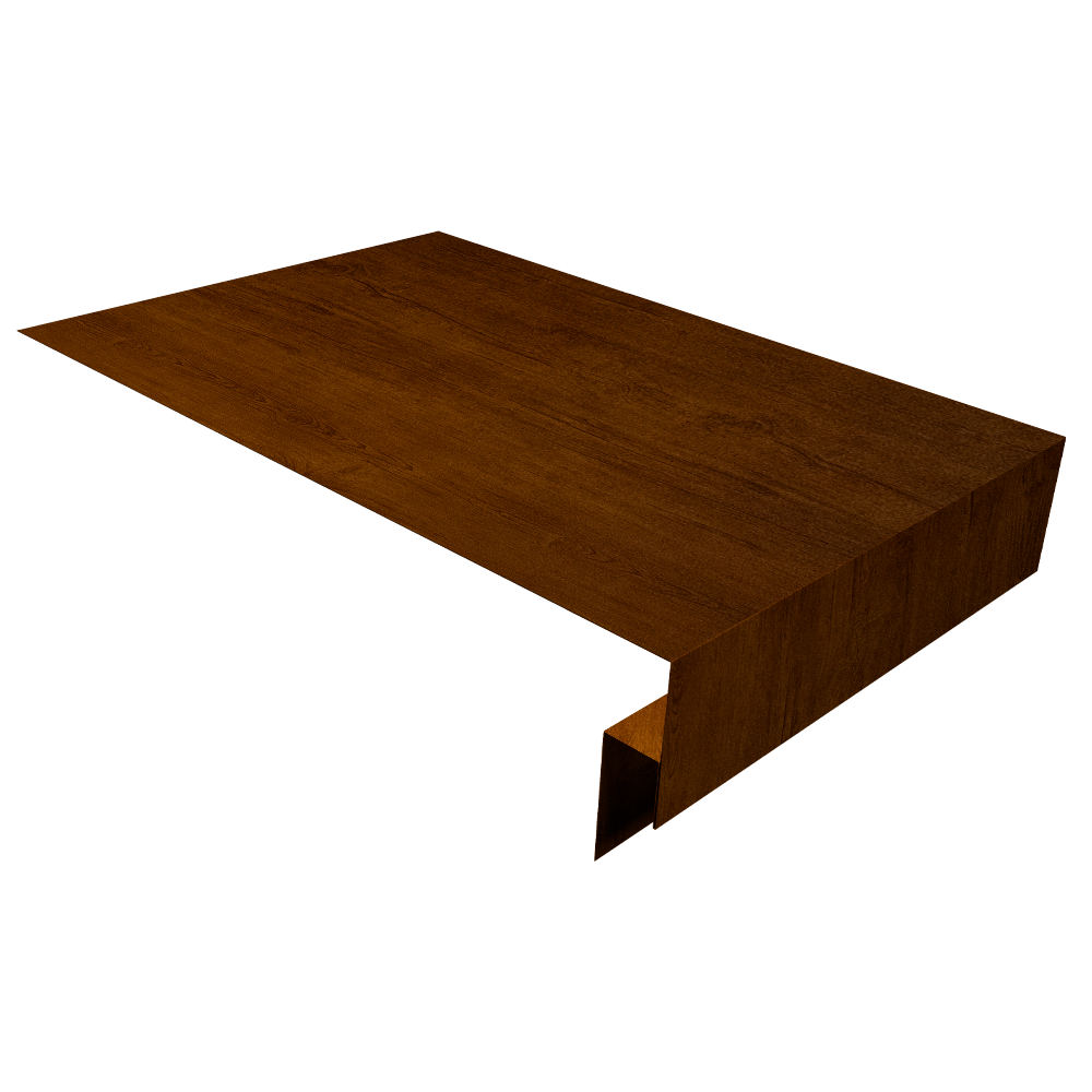 Планка околооконная сложная 250х50х18 (j-фаска) 0,45 Print-Double Premium Golden Wood Intense F (2м)