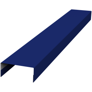 Крышка 30х15 жалюзи Texas 0,45 PE RAL 5002 ультрамариново-синий (3м)