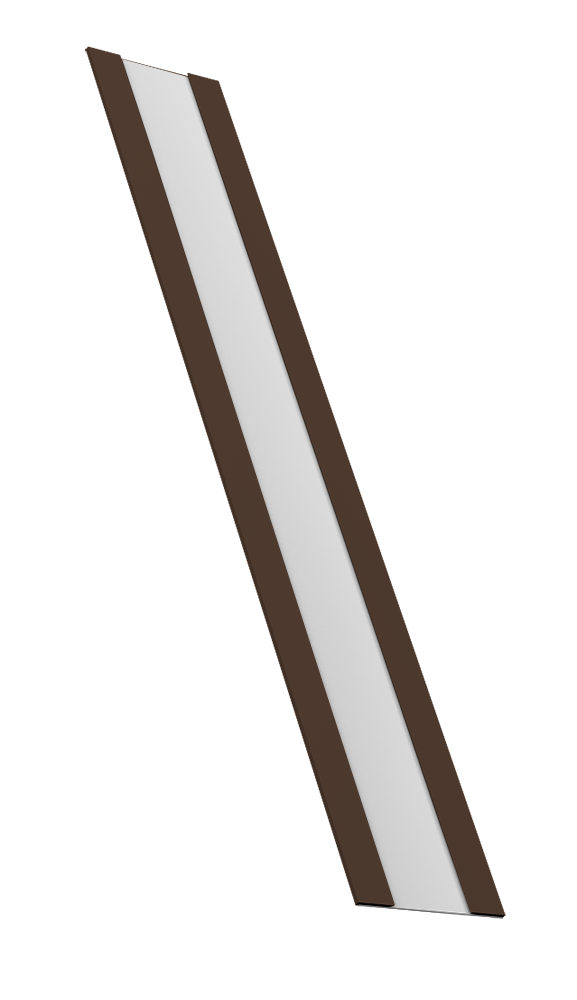 Крепежная планка жалюзи Milan, Milan Slim, Tokyo 0,5 PurPro Matt 275 RAL 8017 шоколад (2,5м)