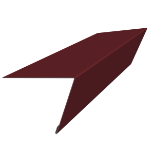Планка капельник обратный 105х80 Фартук S16 0,45 Drap RAL 3005 красное вино (3м)