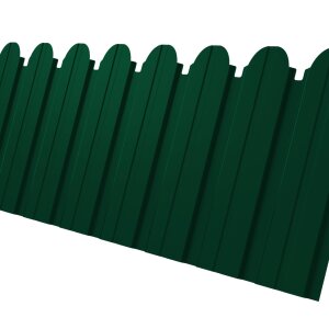 Профнастил C10B фигурный 0,45 PE-Double RAL 6005 зеленый мох