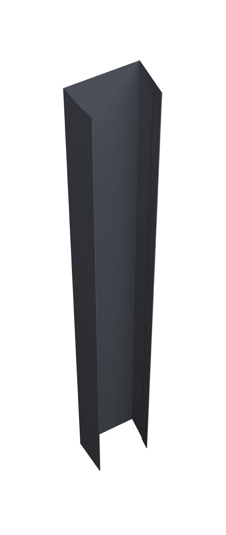 Крепежная планка верхняя Texas 0,45 PE-Double RAL 7024 мокрый асфальт (3м)