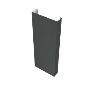 Полустолб для С8,С10 0,5 Satin Matt TX с пленкой RAL 7016 антрацитово-серый (L2,5)