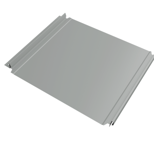 Кликфальц Double Pro Grand Line 0,5 Satin с пленкой на замках RAL 9006 бело-алюминиевый