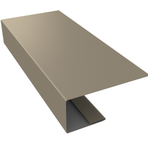 J-Профиль 18мм 0,5 Satin с пленкой RAL 1015 светлая слоновая кость (2м)