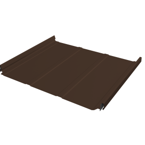 Кликфальц Pro Line Grand Line 0,5 GreenCoat Pural BT с пленкой на замках RR 887 шоколадно-коричневый (RAL 8017 шоколад)