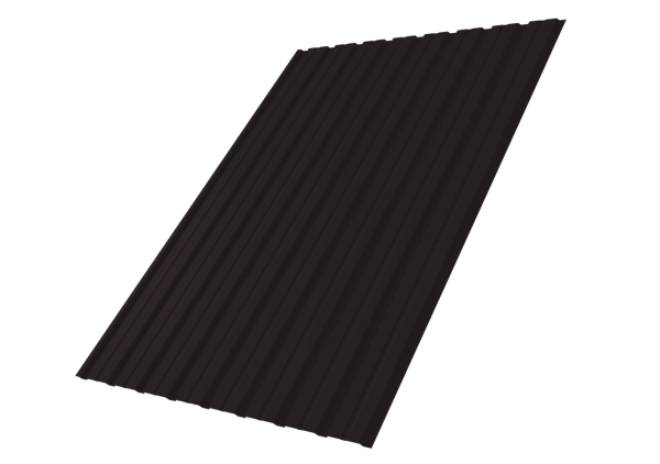 Профнастил С10B 0,4 PE-Matt-Double RAL 9005 черный