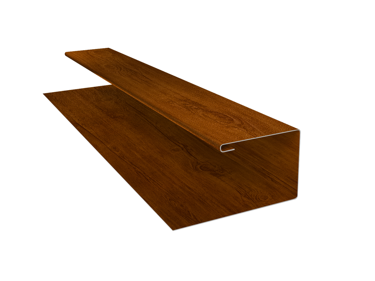 Планка П-образная Блок-Хаус new Grand Line 0,45 Print-Double Premium Golden Wood Intense F (2м)