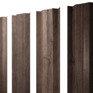 Штакетник М-образный В с прямым резом 0,45 Print Premium Almond Wood Fresh