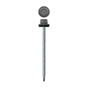 Саморез кровельный Daxmer 4,8х70 (100шт) сверло №1 RAL 7004